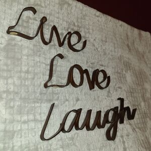 Inspiring Brown Wall Art - Live Love Laugh